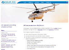 Site-ul companie de aviație Valan International Cargo Charter S.R.L.