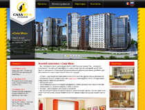 Pagina web al complexului locativ Casa-Mea, compania Maxmod Imobil S.R.L.