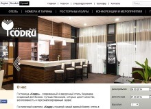 Website of Hotel Codru