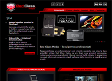 Pagina web a studiolului video Red Glass Media